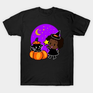 A Witch and her Black Cat T-Shirt